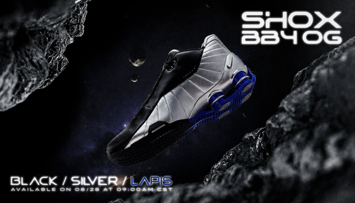 Nike Shox BB4 OG "Black Silver Lapis" Returns with Vince Carter's Legendary Look