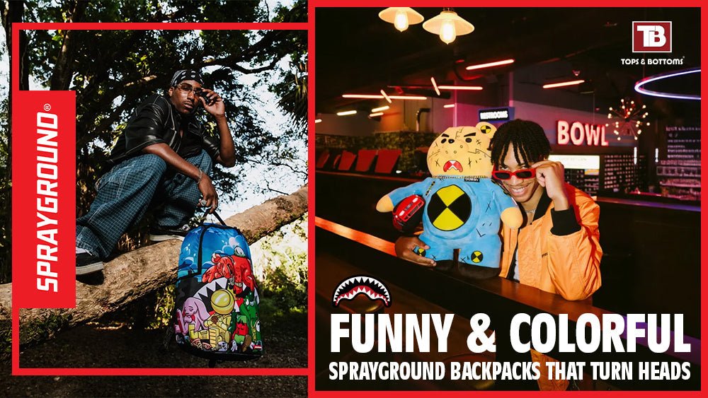 Funny Colorful Sprayground Backpacks That Turn Heads - Tops and Bottoms USA