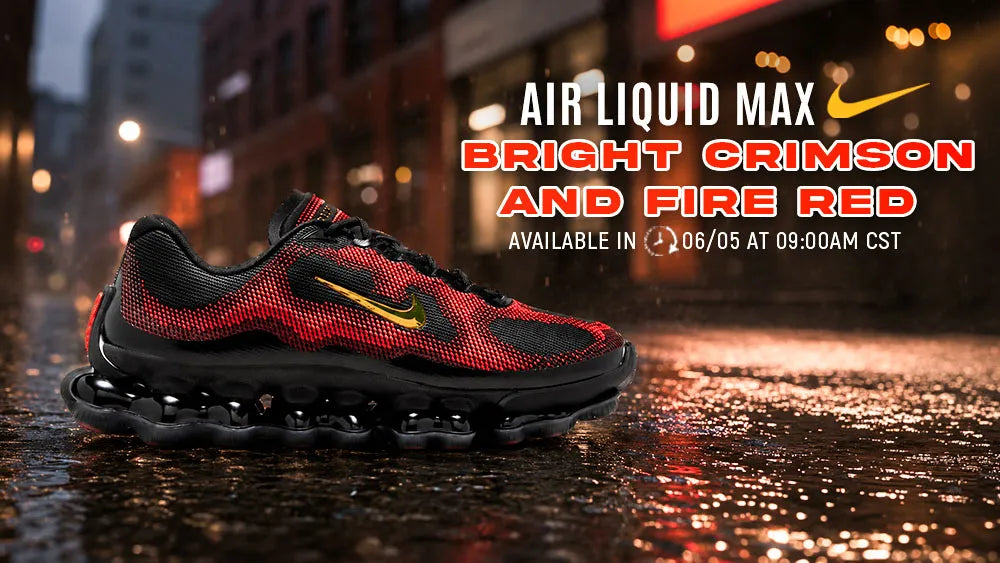 AIR LIQUID MAX “BRIGHT CRIMSON AND FIRE RED”: NIKE’S FUTURE MOVES FORWARD
