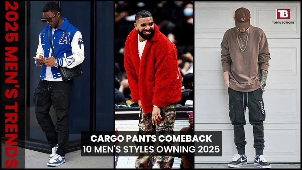 The Cargo Pants Comeback: 10 Men’s Styles That will be Owning 2025 - Tops and Bottoms USA