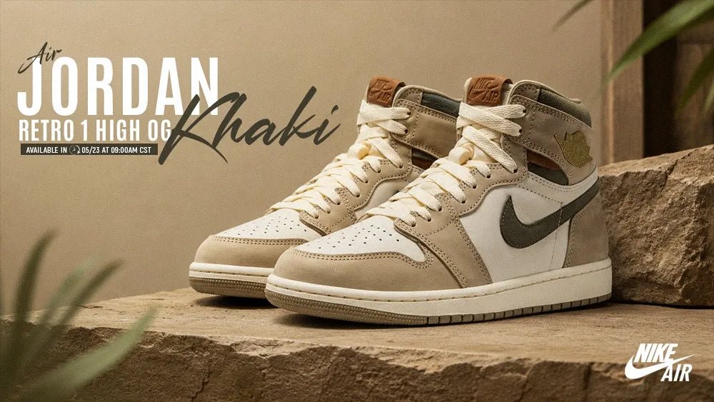 NIKE WOMEN’S AIR JORDAN 1 RETRO HIGH OG “KHAKI”