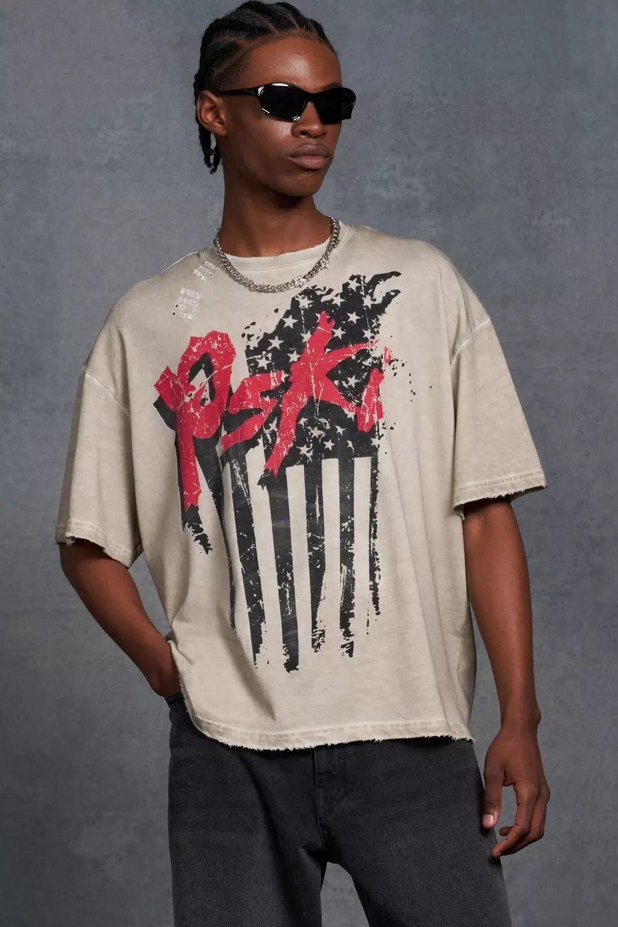Men's Oversized Chill Tees - Tops and Bottoms USA