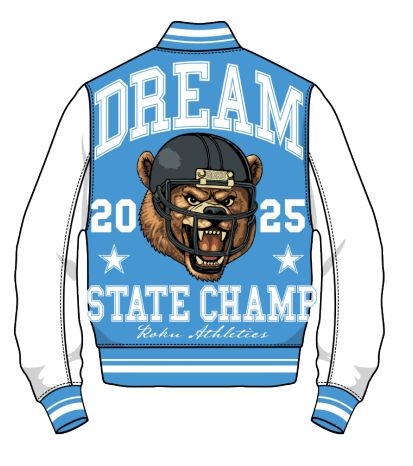 Men's  Dream State Rhinestone Varsity Jacket