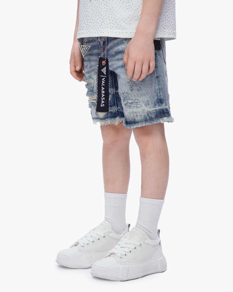 Kid's Clipped Denim Shorts