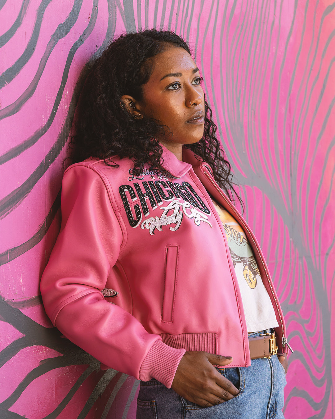 Pelle-Pelle X TB Women's Windy City Leather Jacket