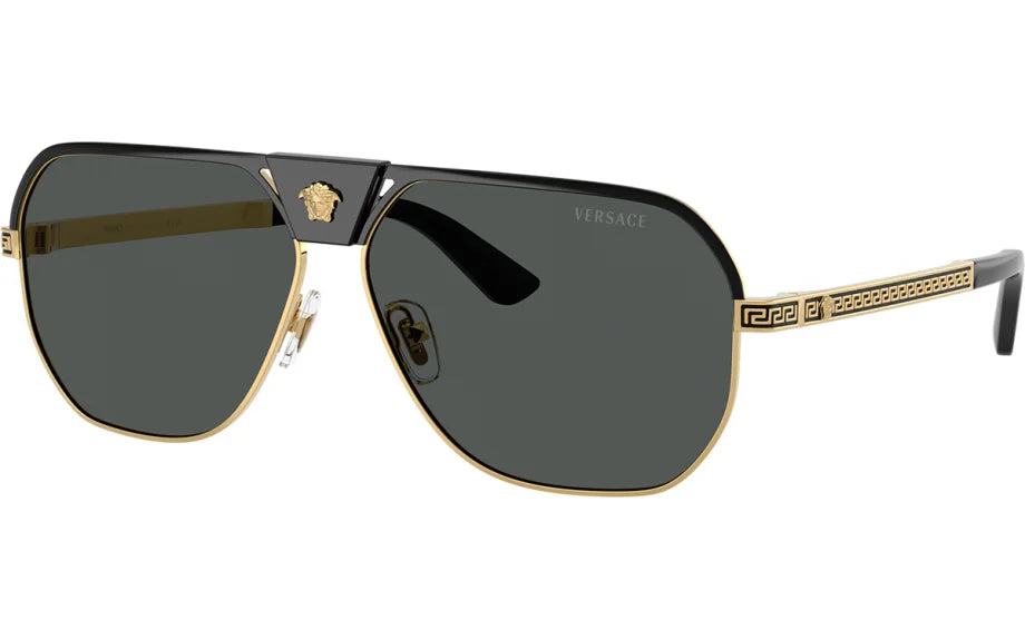 Men's Versace Black Dark Grey Sunglasses