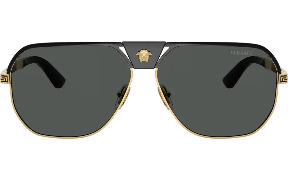 Men's Versace Black Dark Grey Sunglasses