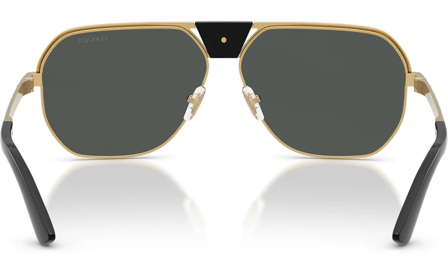 Men's Versace Black Dark Grey Sunglasses