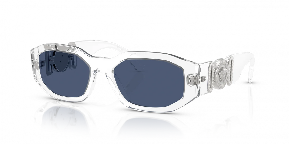 Versace Crystal Dark Blue Sunglasses