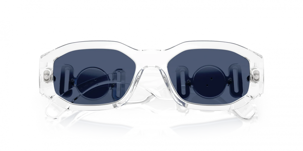 Versace Crystal Dark Blue Sunglasses