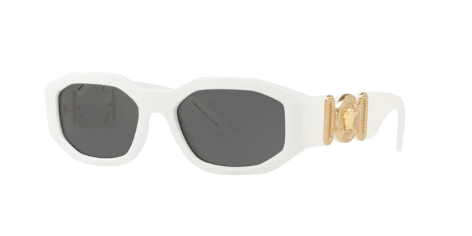 Versace White Dark Grey Sunglasses