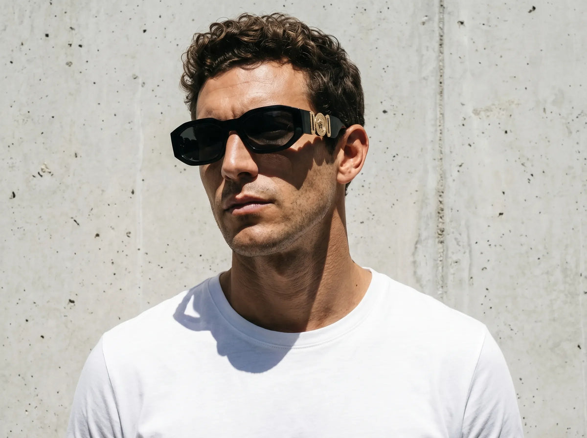 Versace Black Dark Grey Sunglasses