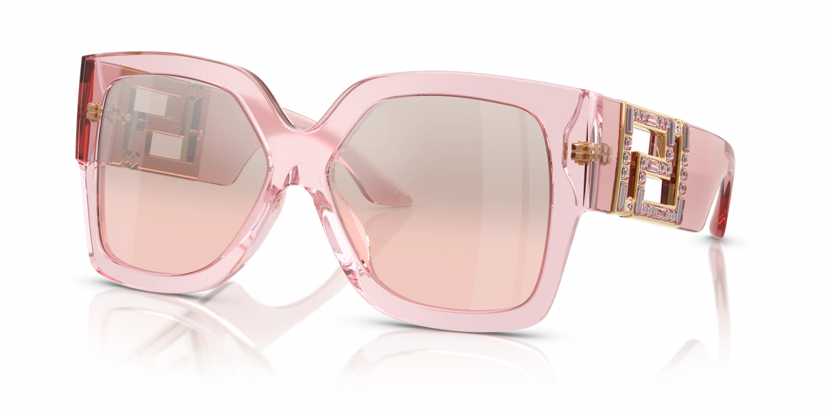 Women's Versace Pink Mirror Silver Sunglasses