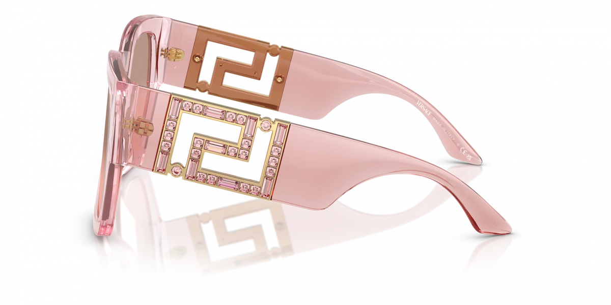 Women's Versace Pink Mirror Silver Sunglasses