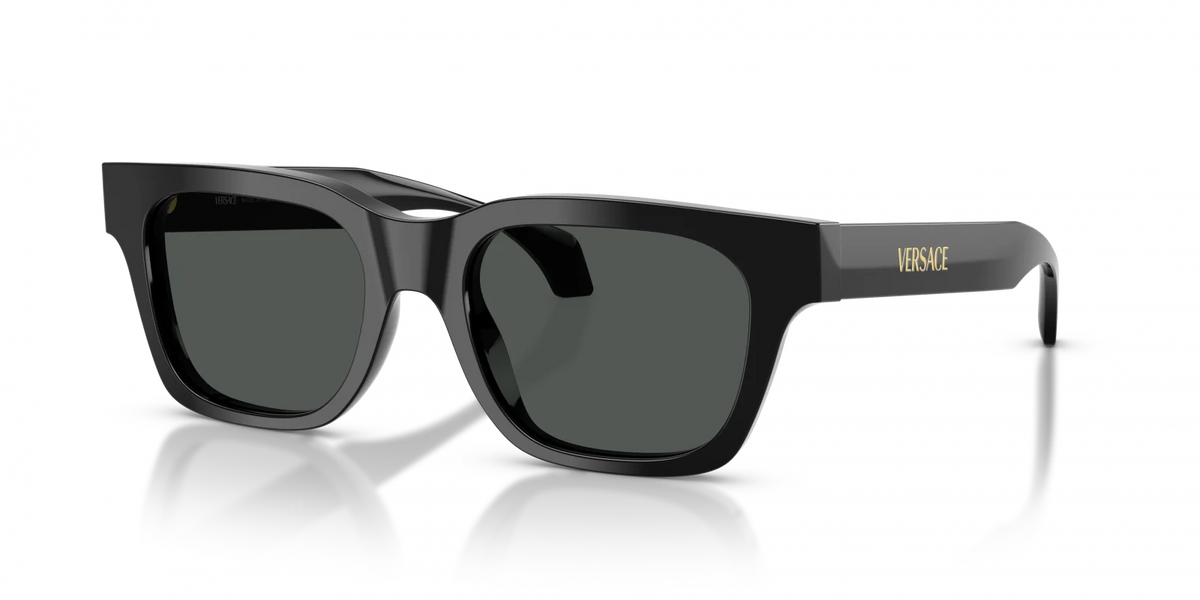 Men's Versace Black Dark Grey Sunglasses