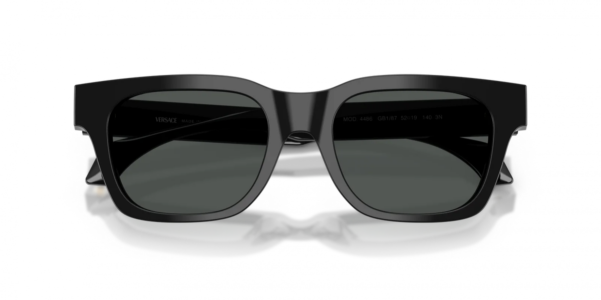 Men's Versace Black Dark Grey Sunglasses