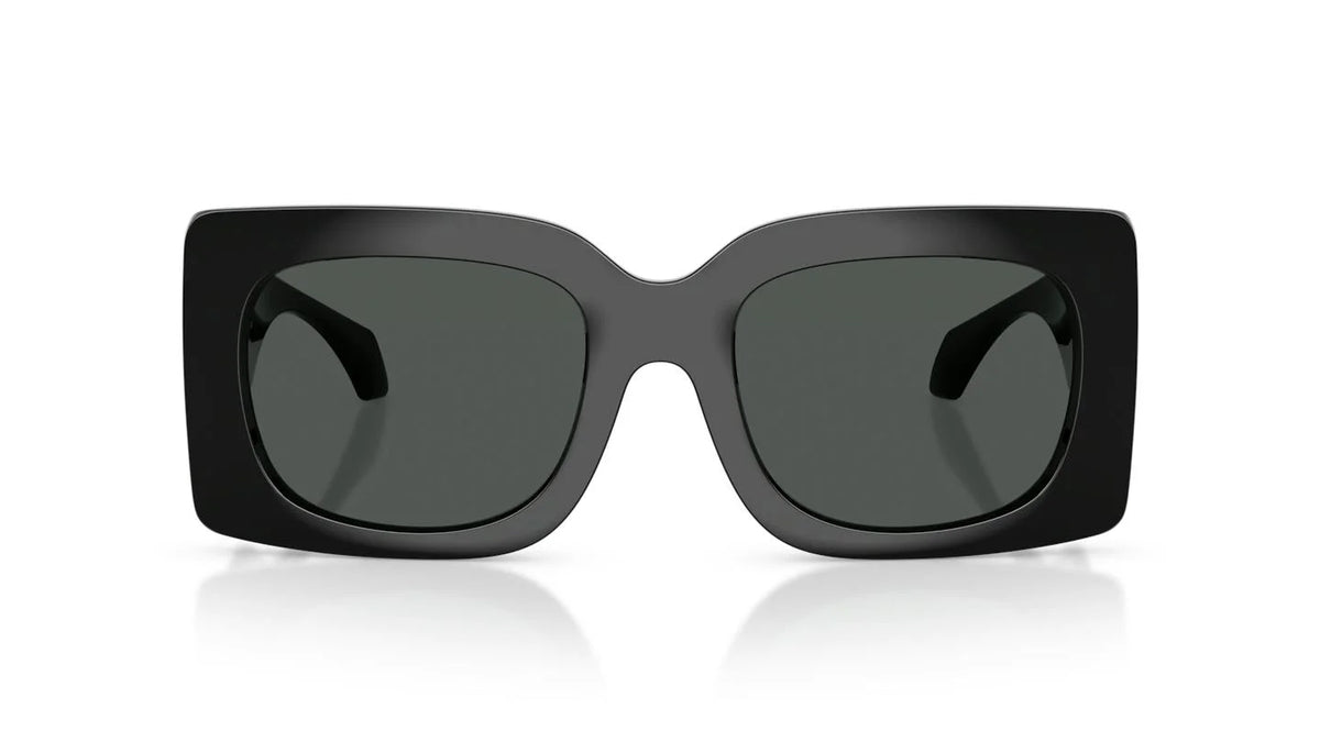 Women's Versace Black Dark Grey Sunglasses