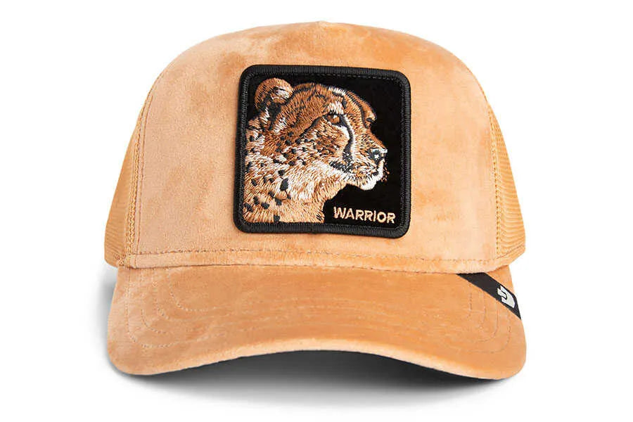 Velour Cheetah Trucker Hat