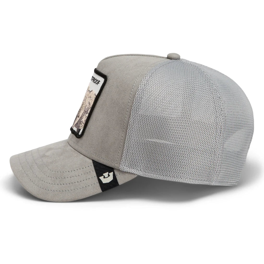 Suede Rhino Trucker Hat