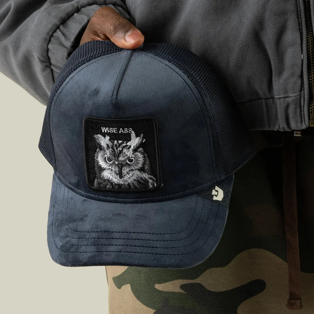 Velour Wise Ass Trucker Hat