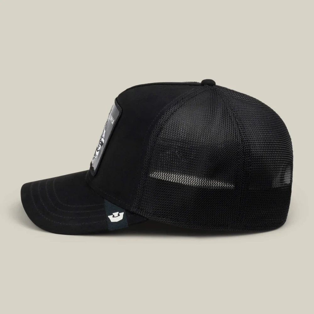 Black Out Lion Trucker Hat