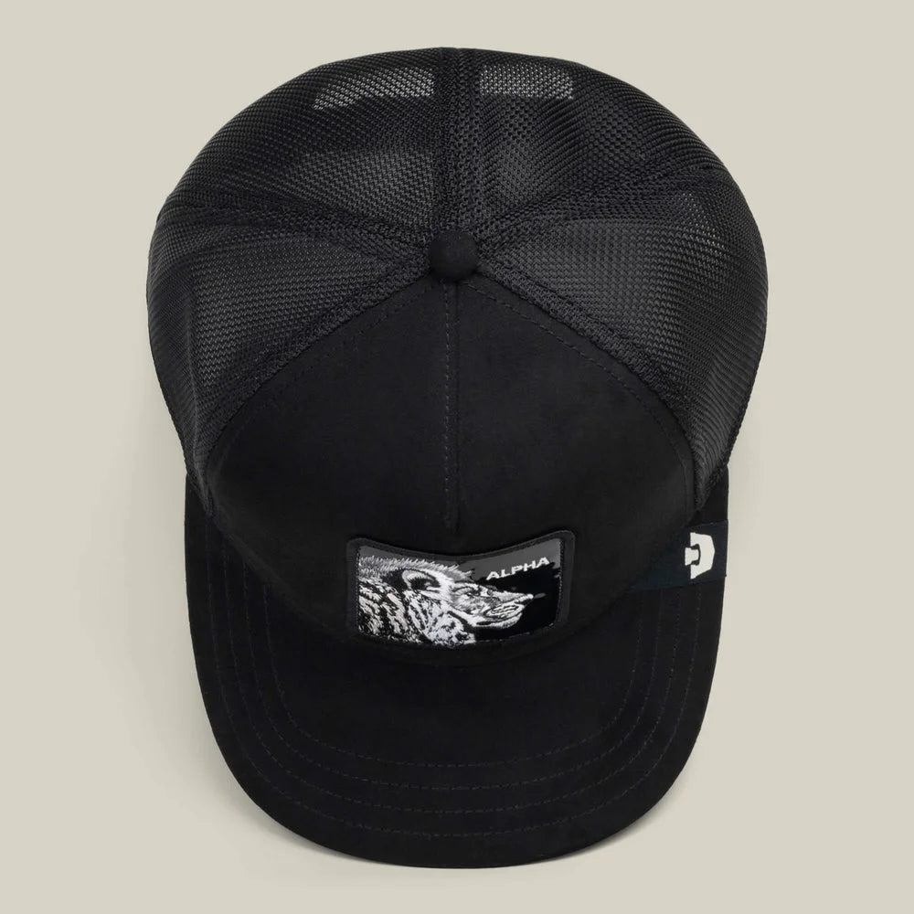 Black Out Lion Trucker Hat
