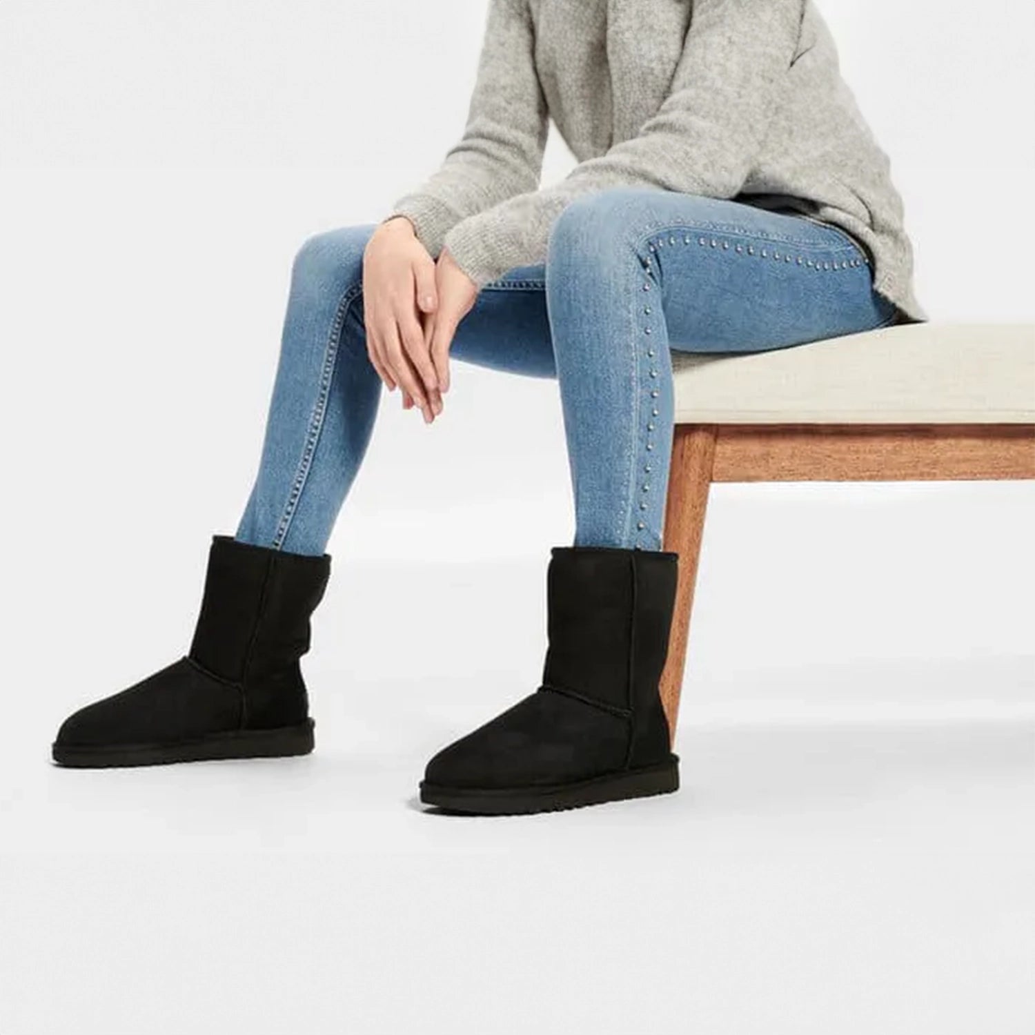 UGG|BOOTS (CLASSIC SHORT II - BLACK (1016223)) UGG Womens Classic Short II Boot