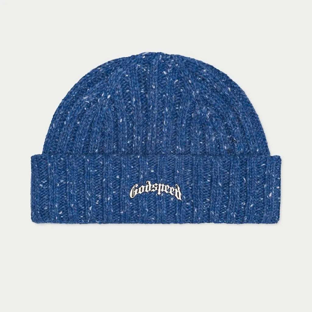 OG Logo Emblem Blue Speckle Beanie Hat