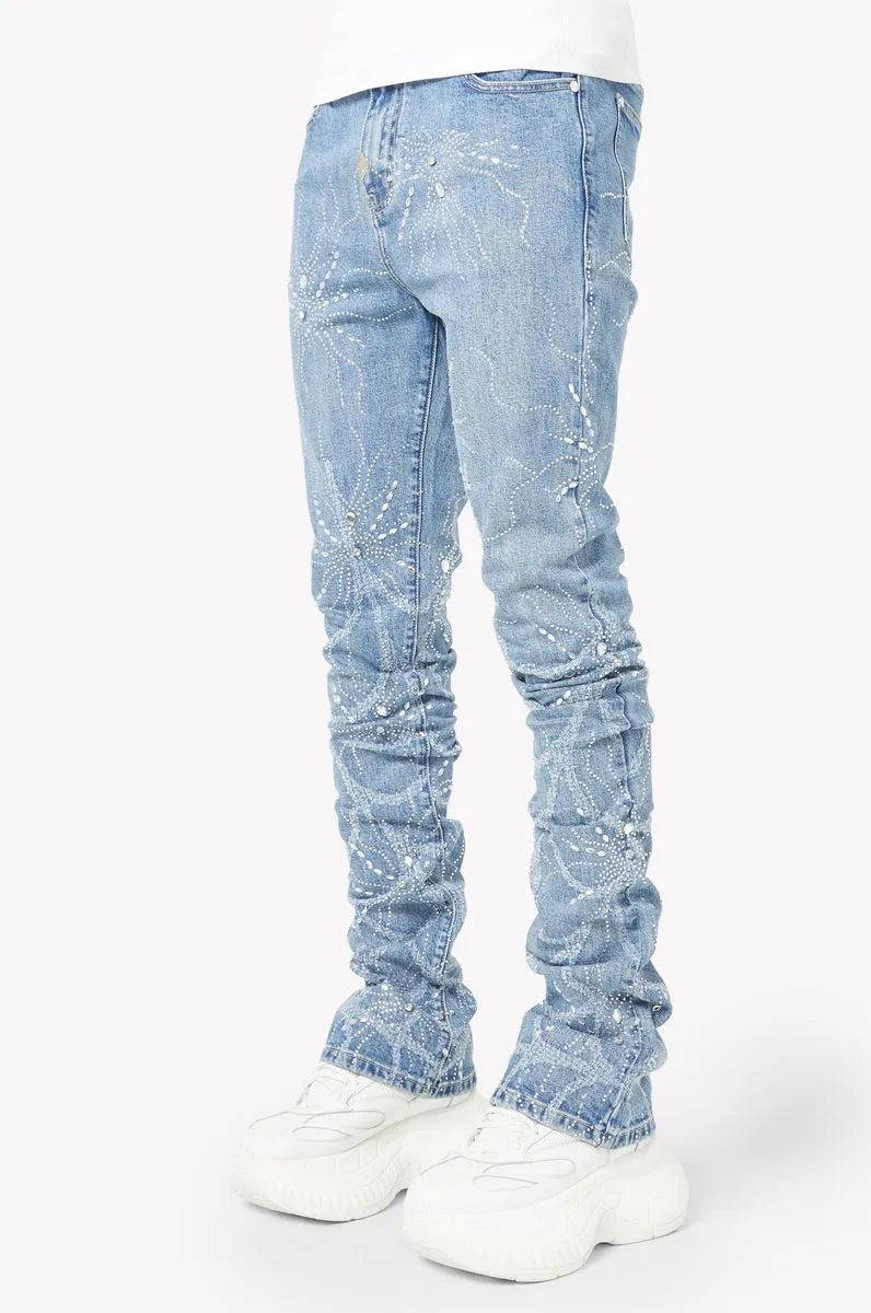 Men's Steel Blue Spider Denim Pant