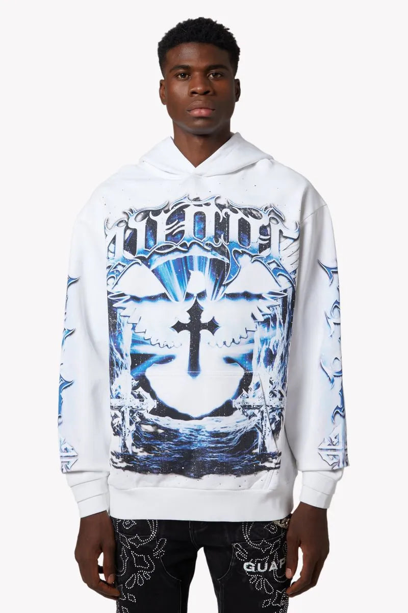 Men's White Heavens Vault Hoodie