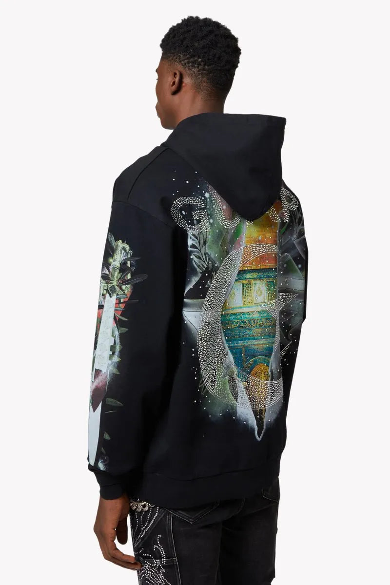 Men's Black Free Palestine Hoodie