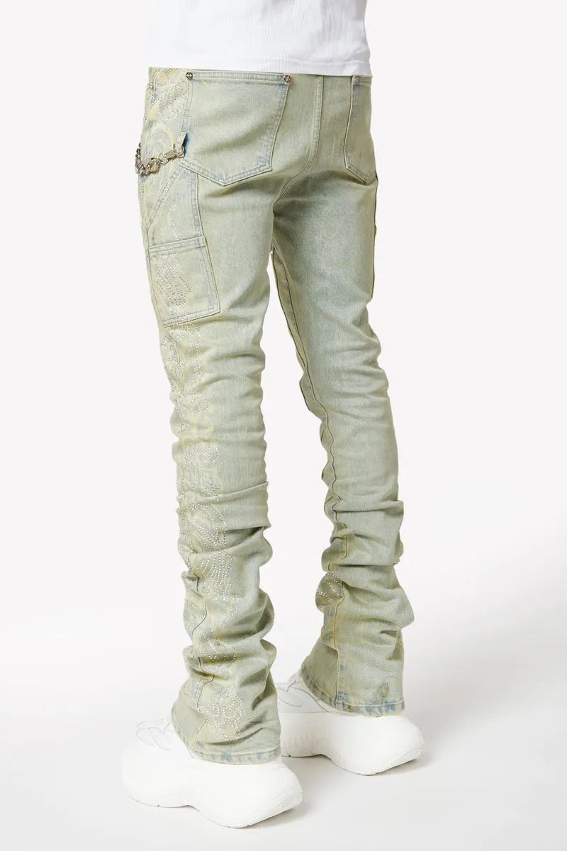 Men's Vintage Paisley Denim Pant