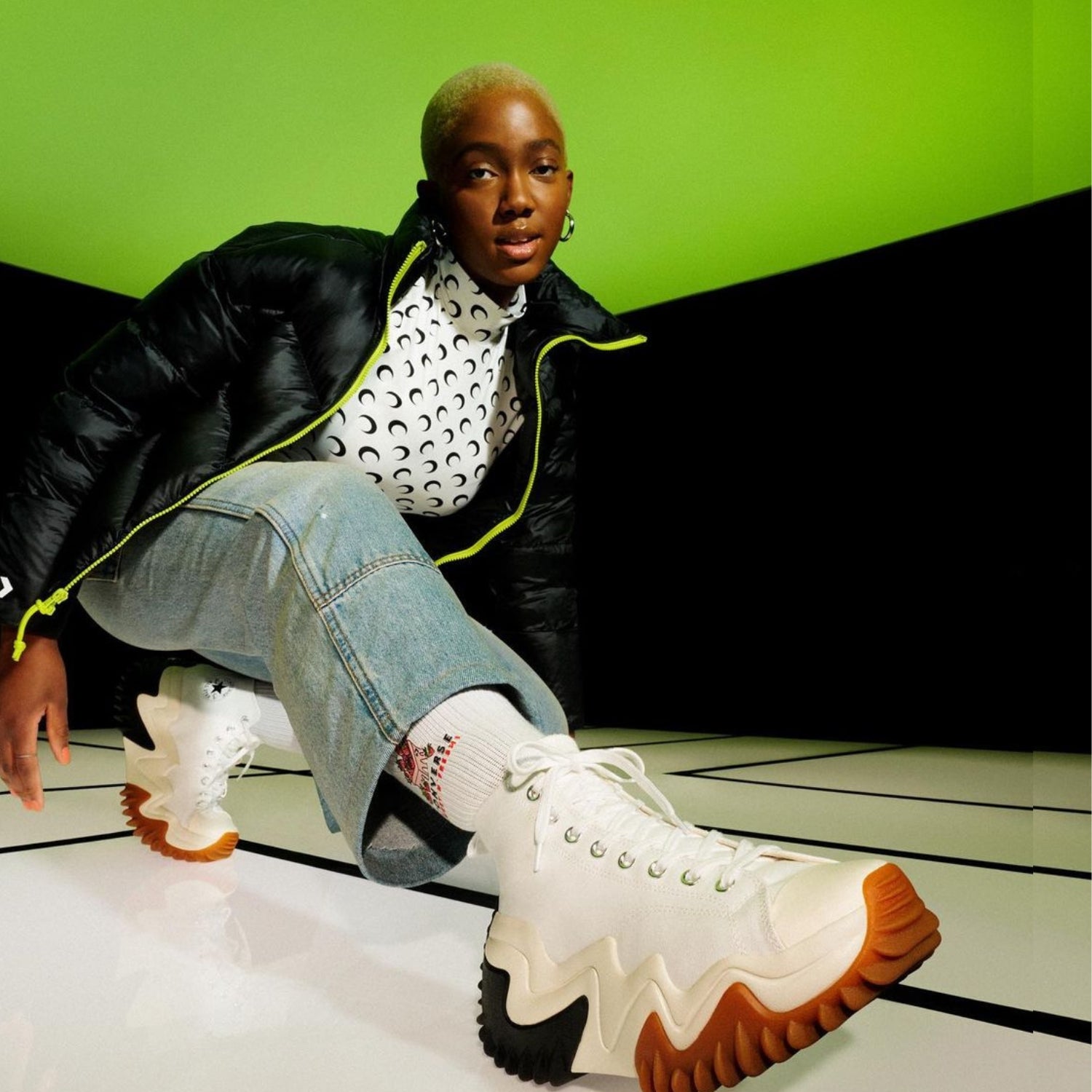 Converse Run Star Motion On Feet Converse White Run Star Motion CX