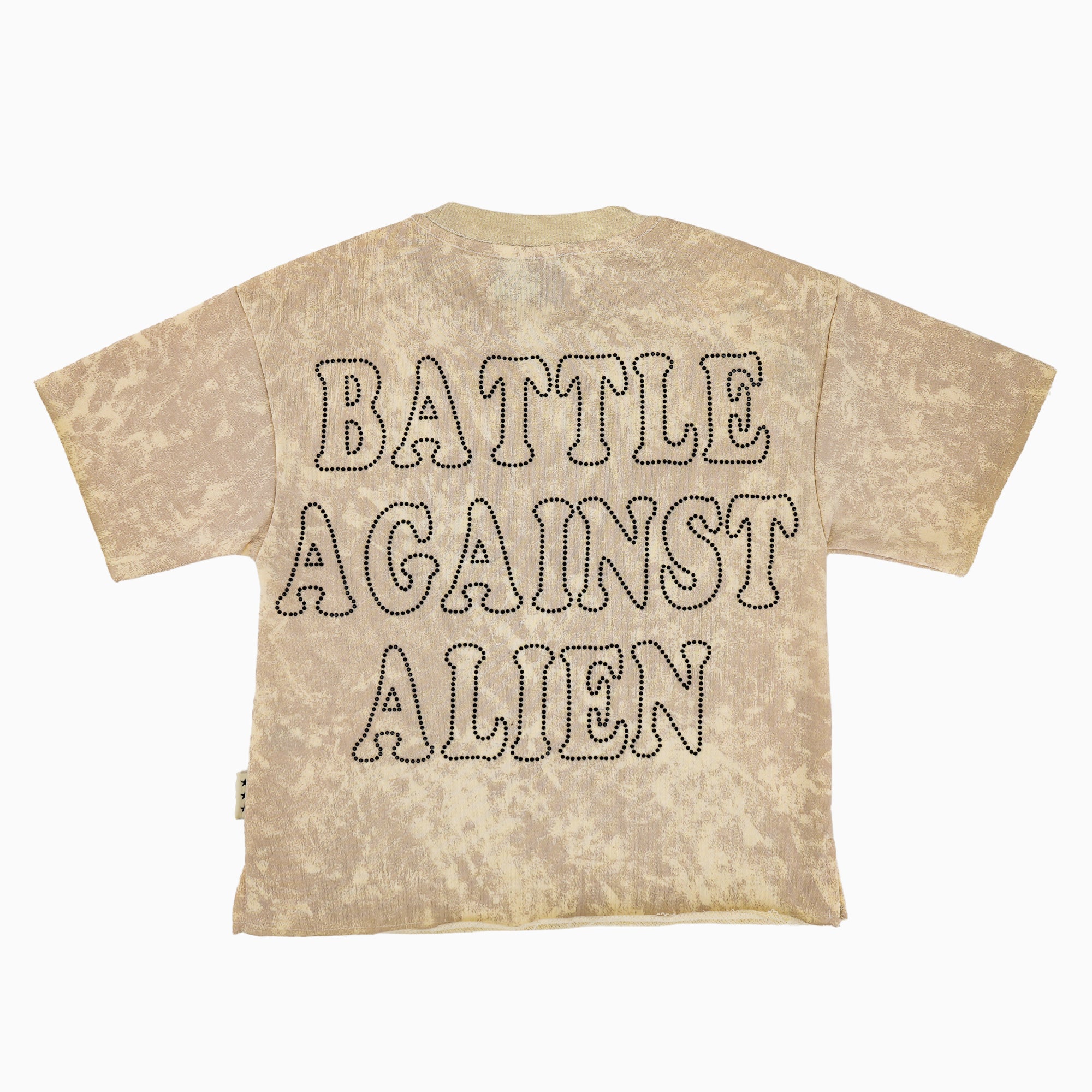 Kid's Battle Against Alien Cropped T-Shirt