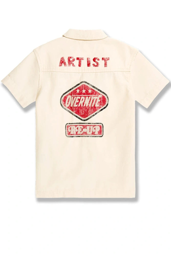 Kid's The Re-Up Mechanic Shirt and Shorts Outfit