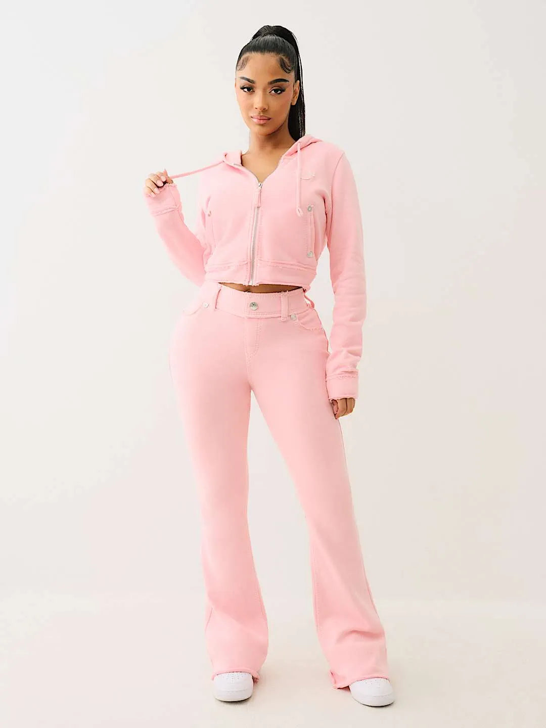 Women's Raw Edge Big T Shrunken Outfit