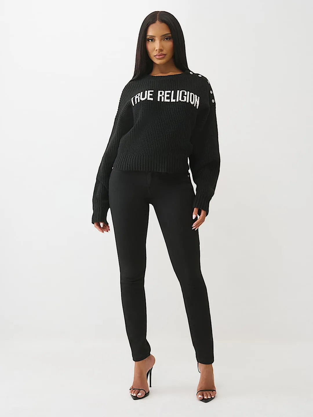 Women's Convertible Cold Shoulder Sweater