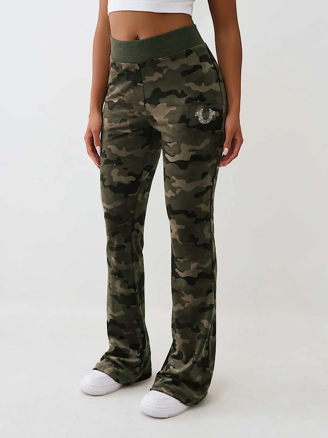 Women's Camo Velour Shrunken Outfit