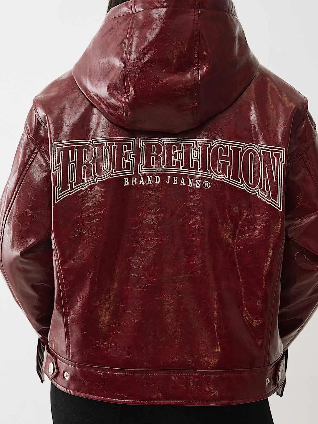 Women's Oversize Patent Leather Jacket