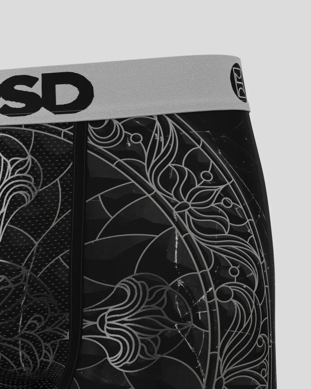 Men's Black Path Boxer Brief
