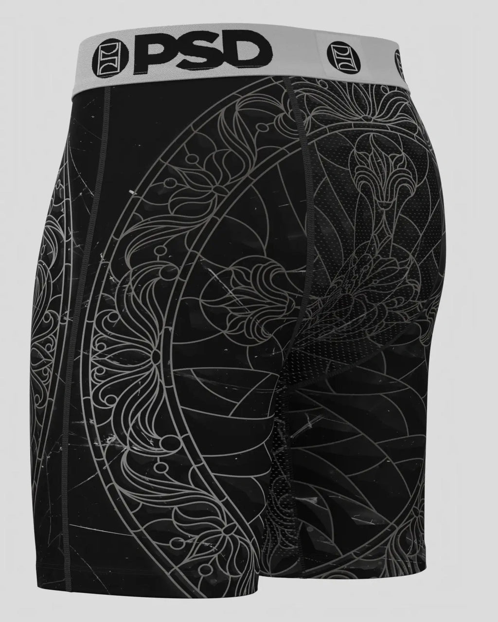 Men's Black Path Boxer Brief