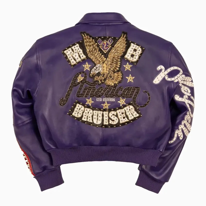 Pelle Pelle Women's American Bruiser Crop Leather Jacket