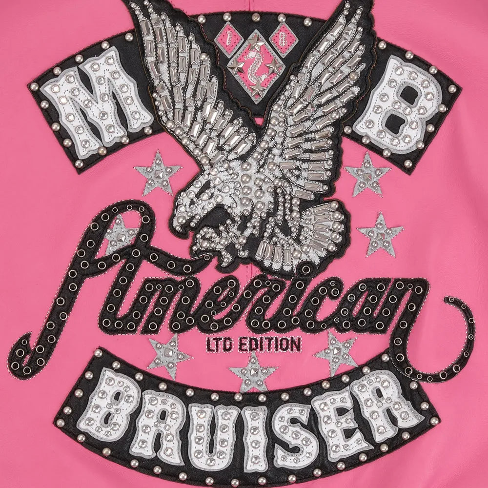 Women's American Bruiser Crop Leather Jacket