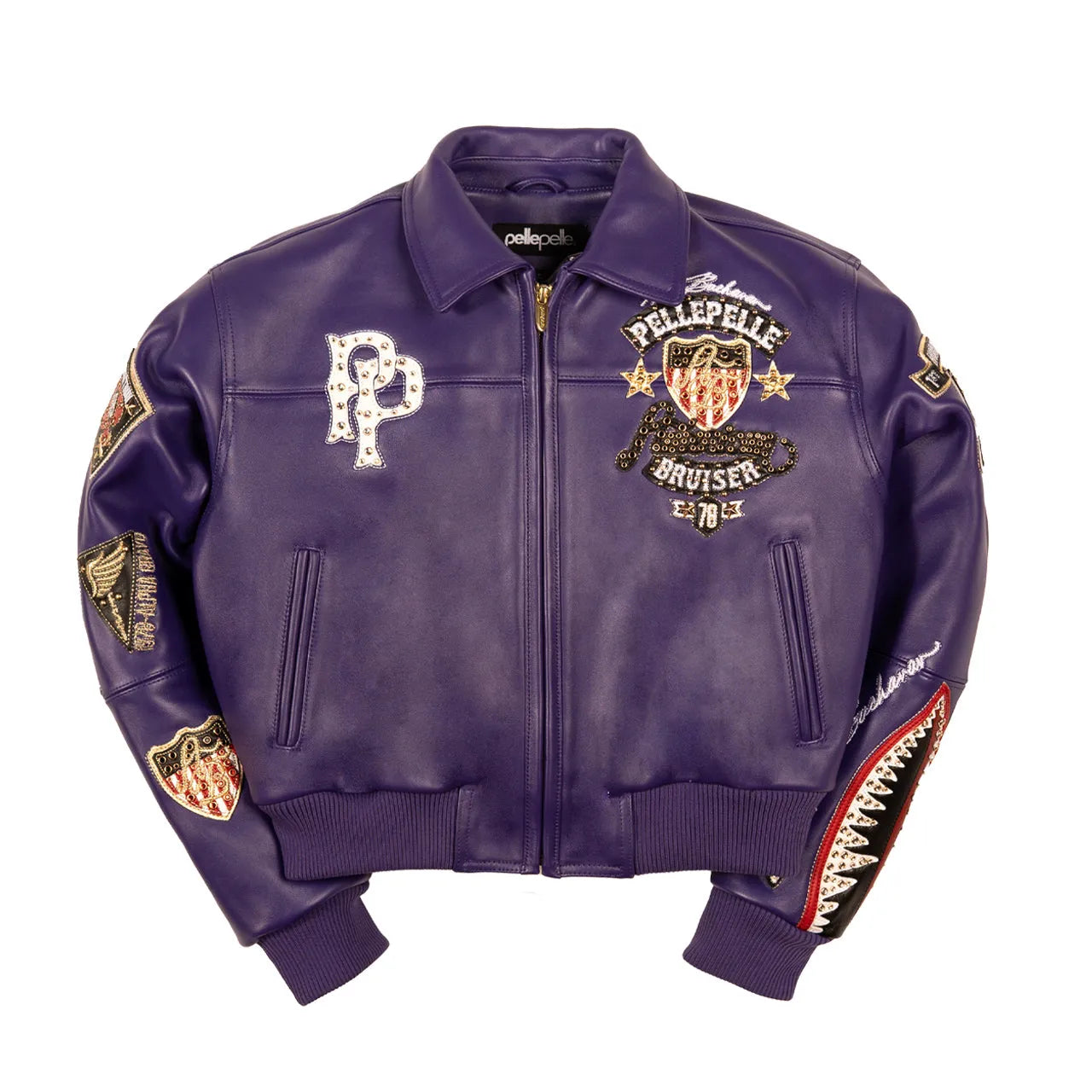 Women's American Bruiser Crop Leather Jacket