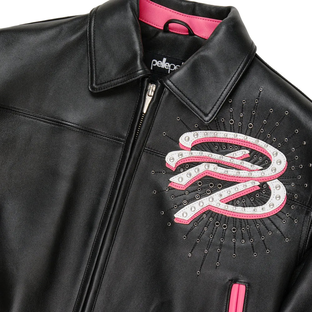 Women's Greatest Of All Time Crop Leather Jacket