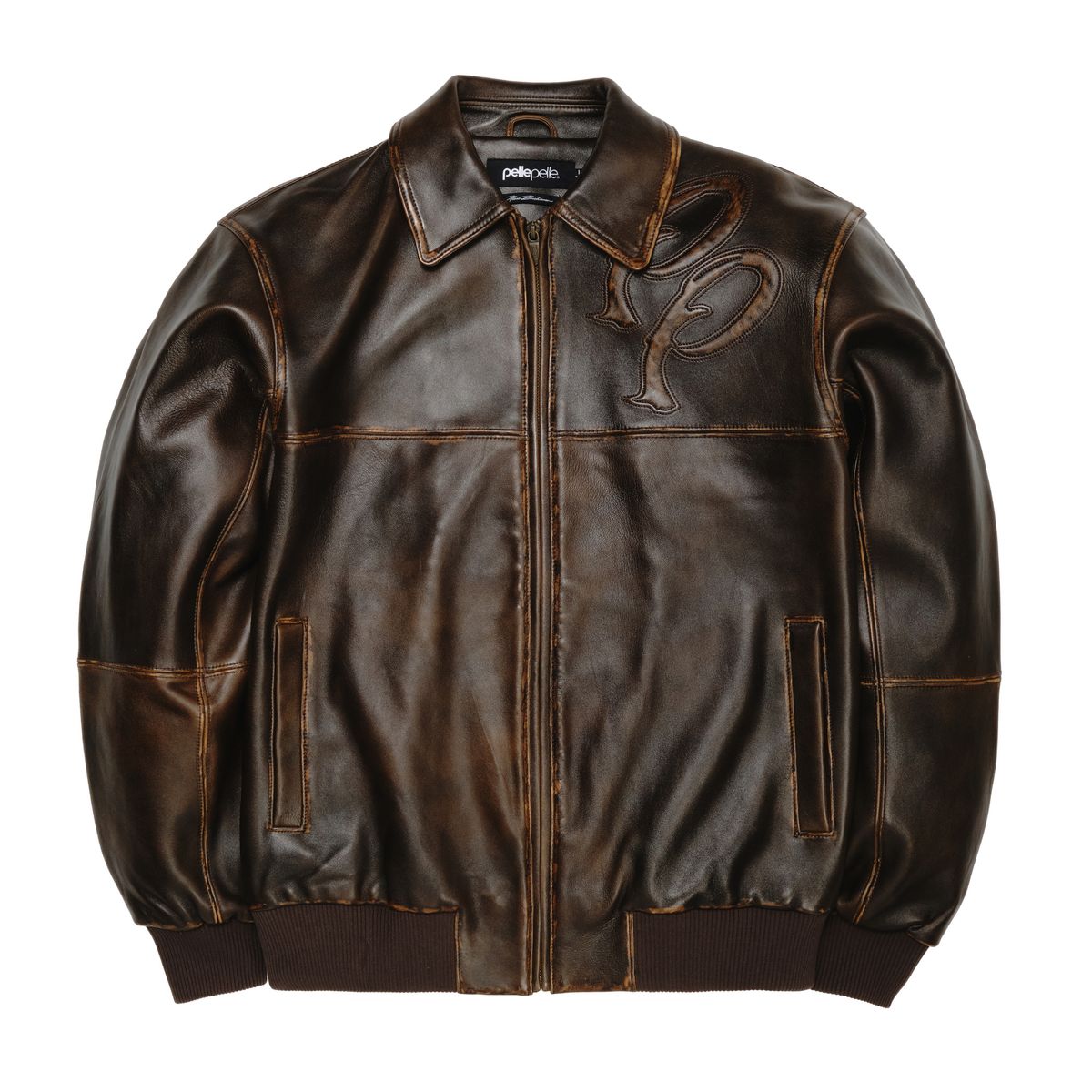 Men's Two Tone Pelle Leather Jacket