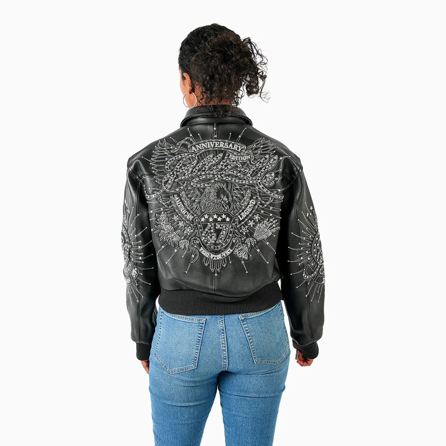 Women's 47th Anniversary Crop Leather Jacket