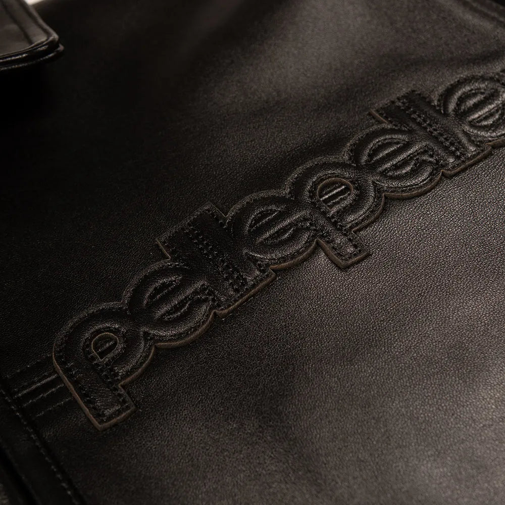 Men's Corded Pelle Leather Jacket
