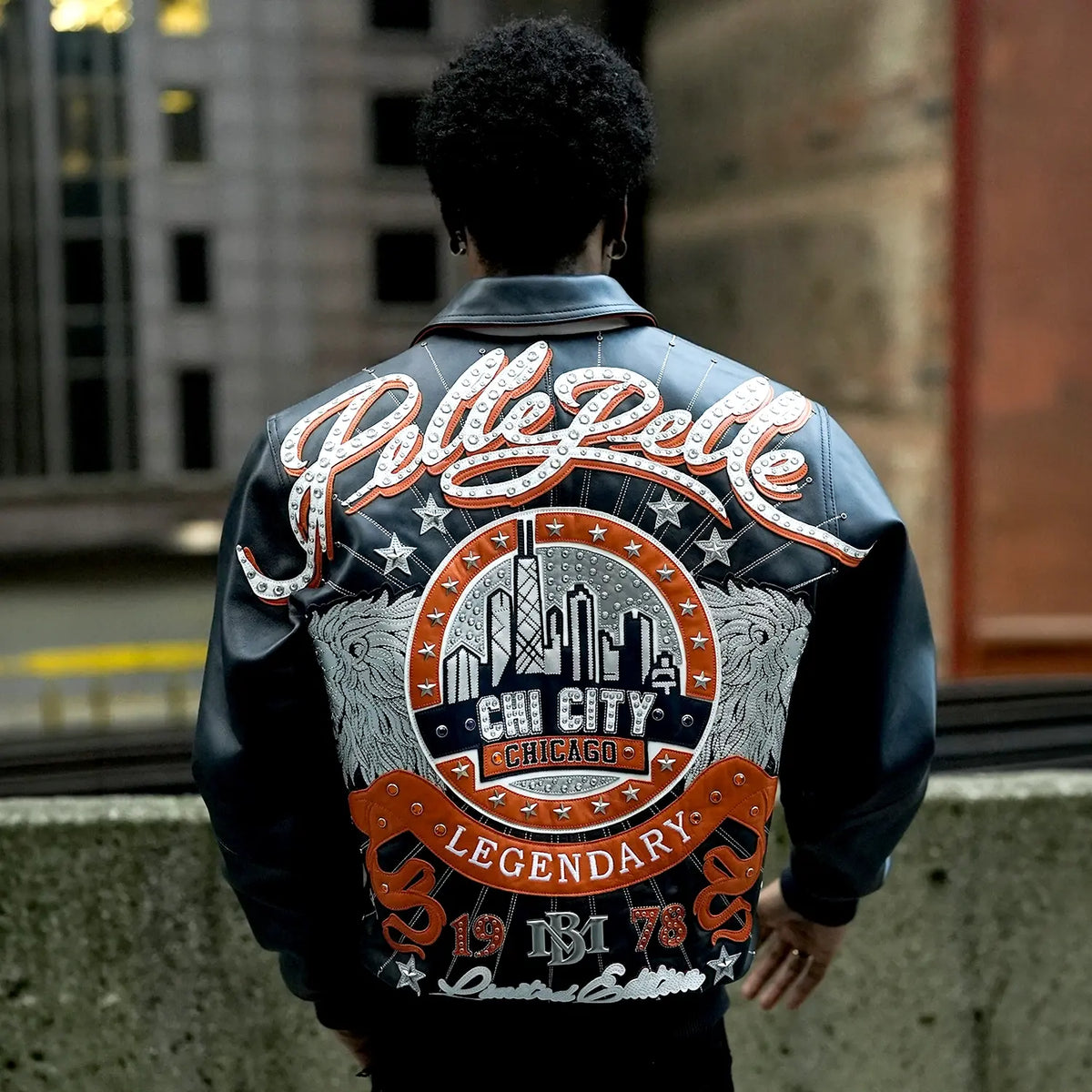 Pelle-Pelle X TB  Exclusive Men's Chi City Leather Jacket