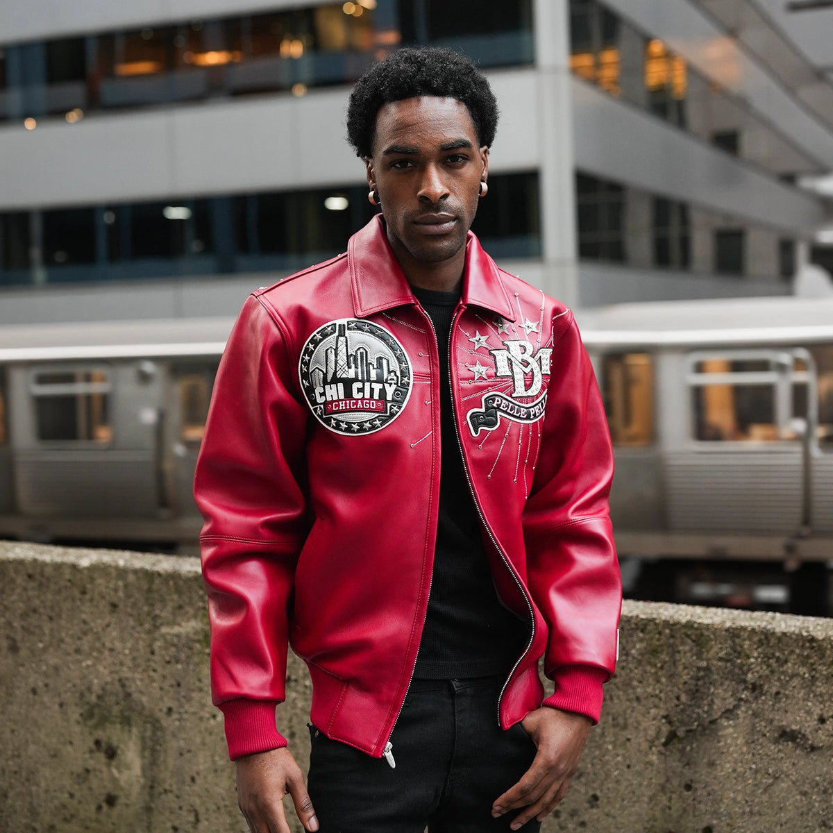 Pelle-Pelle X TB  Exclusive Men's Chi City Leather Jacket